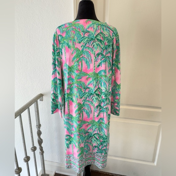 Lilly Pulitzer Sz XL Nadine Dress Botanical Green Just Wing It ChillyLilly - Picture 7 of 9